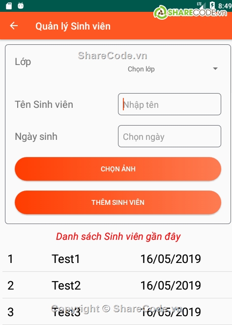 Assignment,Assignment Android,Quản lý sinh viên,Quản lý sinh viên FPoly,Android cơ bản